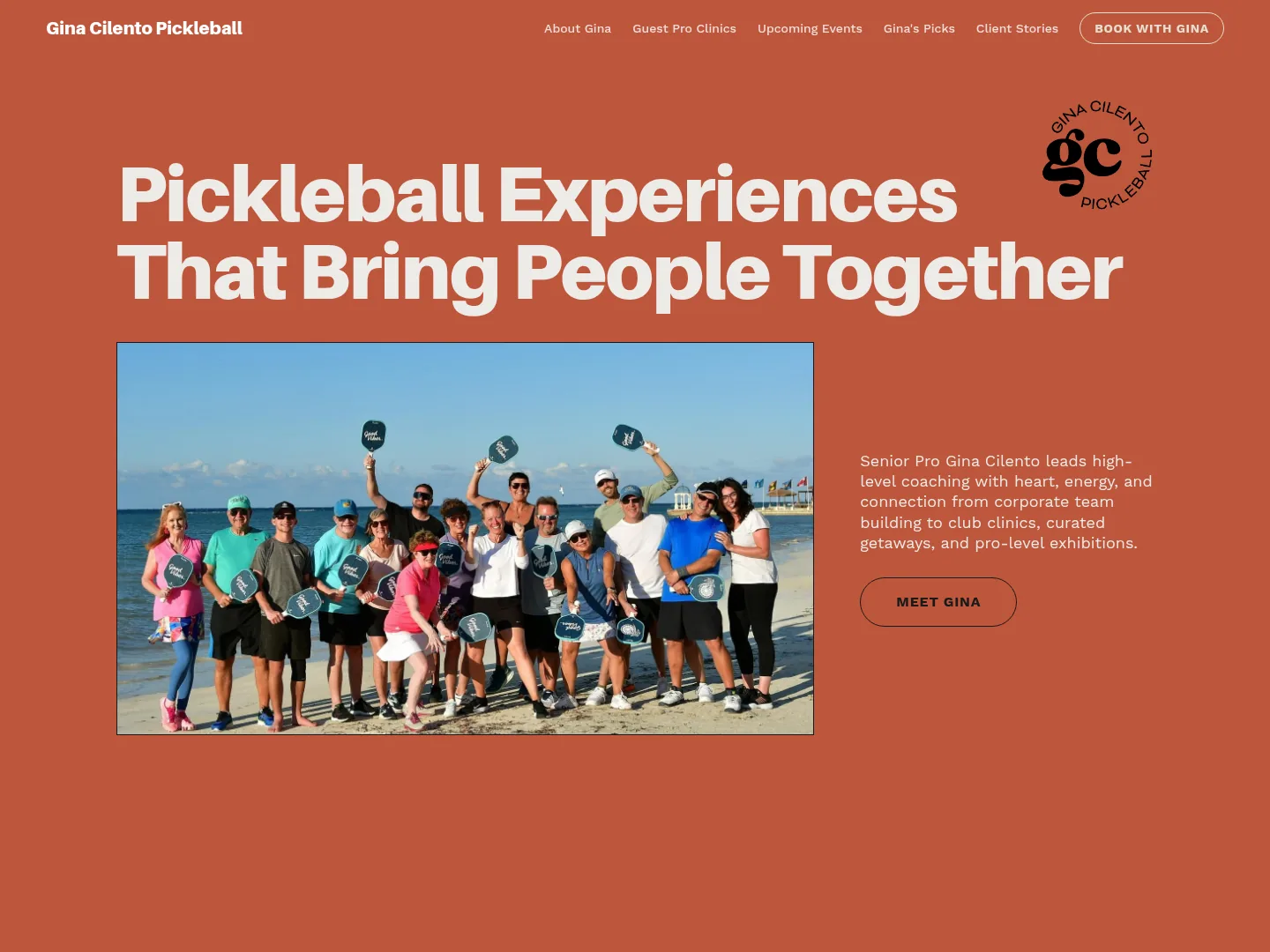 Gina Cilento Pickleball website